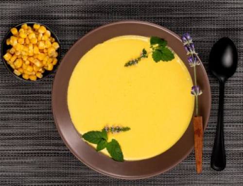 Kremasta supa od pomarandži i kukuruza